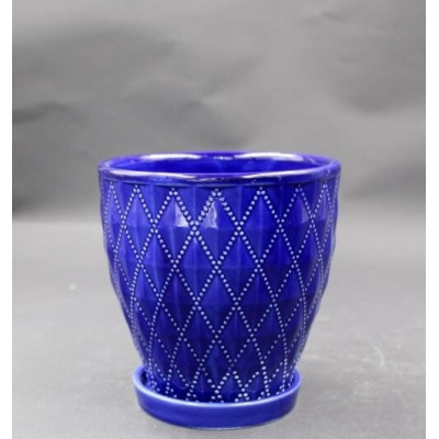 Doniczka Pierre niebieska