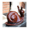 Ślimak ceramiczny brąz