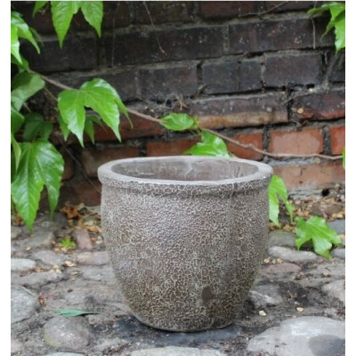 Donica Misty baryłka antyk brązowo-biała