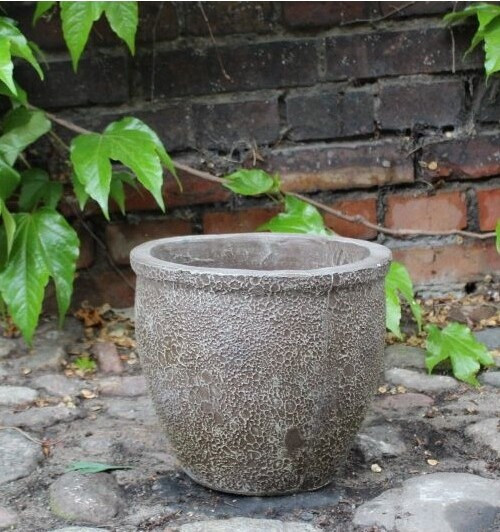 Donica Misty baryłka antyk brązowo-biała