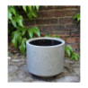 Donica walec zaokrąglony szara