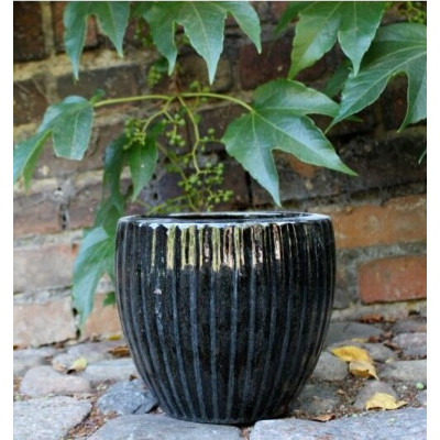 Donica Misty Egg Rib żebrowana mglista czarna