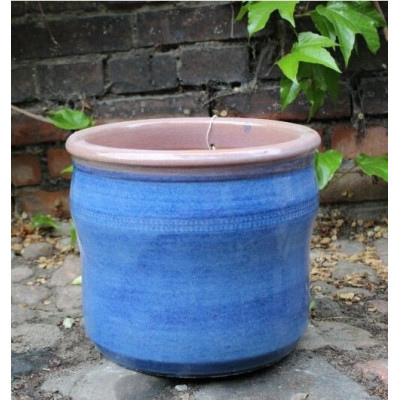 Donica prosta niebieska rant brąz