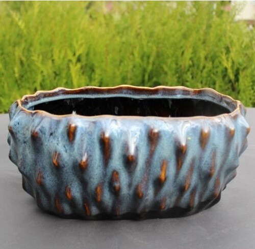 Doniczka łodka niebieska