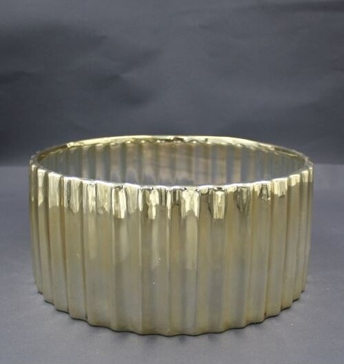 Misa złota prosta ryflowana