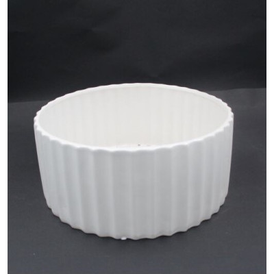 Misa biała prosta ryflowana