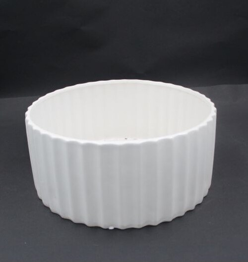 Misa biała prosta ryflowana