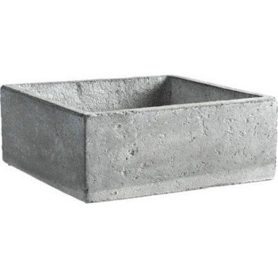 Doniczka cementowa kwadratowa niska