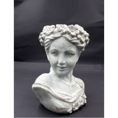 Doniczka Głowa kobiety w wianku