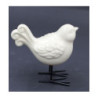 Ptaszek ceramiczny na nóżkach biały