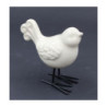 Ptaszek ceramiczny na nóżkach biały