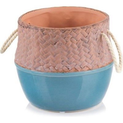 Doniczka Worek niebieska