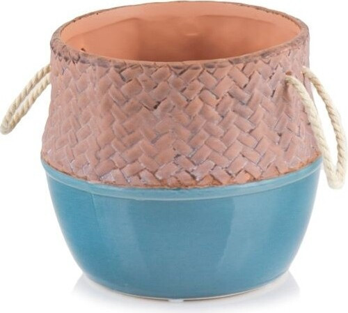 Doniczka Worek niebieska