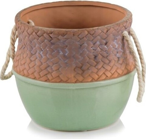 Doniczka Worek zielona