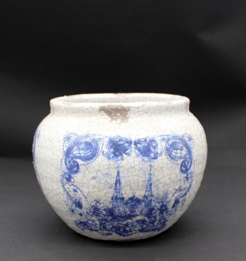 Doniczka Delft kulista