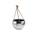 Doniczka wisząca Pavia plata srebrna