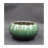 Doniczka Verona niska pękata zielona