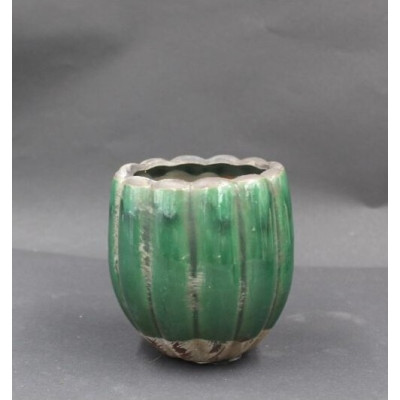 Doniczka Verona pękata zielona