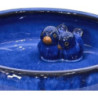 Poidełko ceramiczne z ptaszkami wewnątrz niebieski