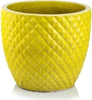 Donica Egg Ananas żółta