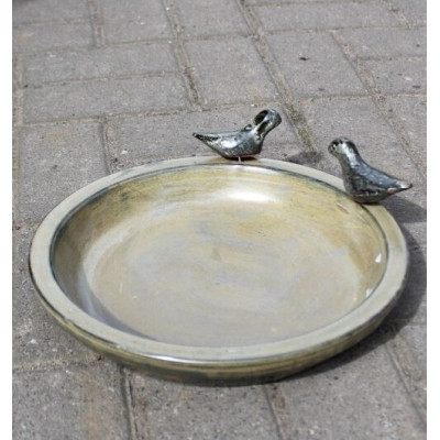 Poidełko ceramiczne okrągłe szare