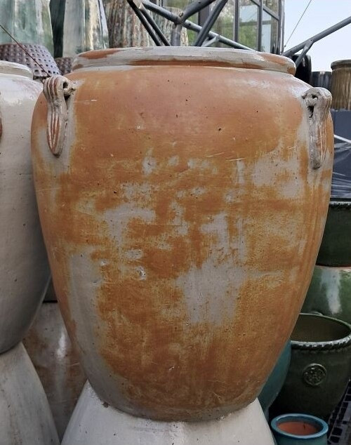 Donica waza brązowo-kremowa