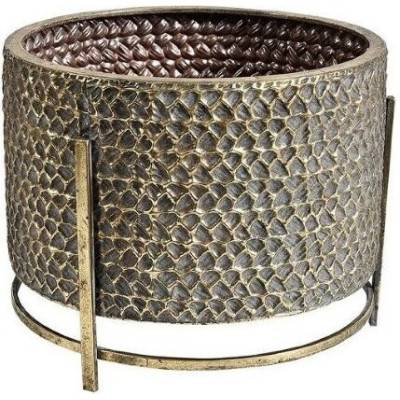 Doniczka Gold line metal na nóżkach