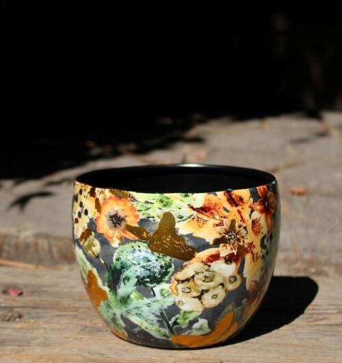 Doniczka metal Berry blue