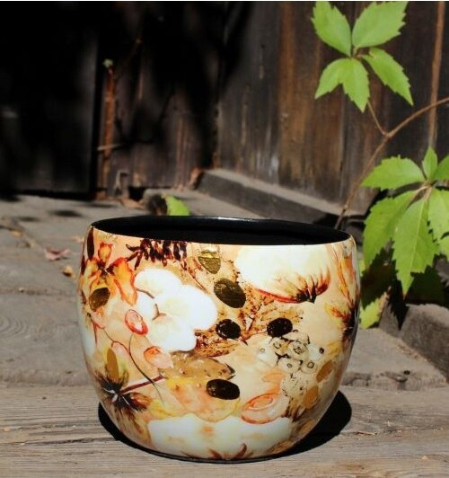 Doniczka metal Cotton cream