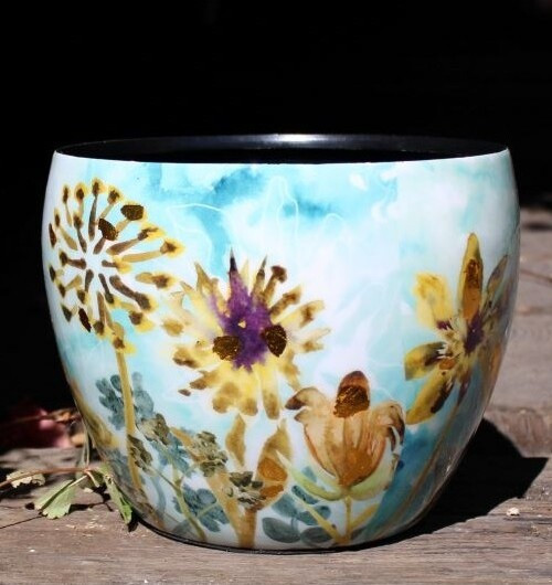 Doniczka metal Fresia fresh