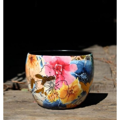 Doniczka metal Sparkle spring