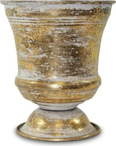 Doniczka metal Puchar złoty