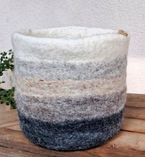 Osłonka filcowa ombre szara