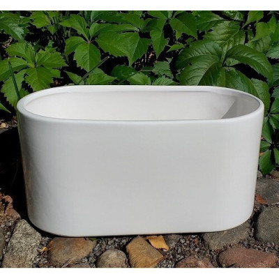 Podłużna osłonka ceramiczna biała