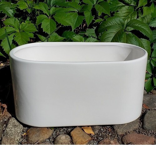 Podłużna osłonka ceramiczna biała