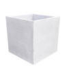 Donica sześcian biały beton architektoniczny