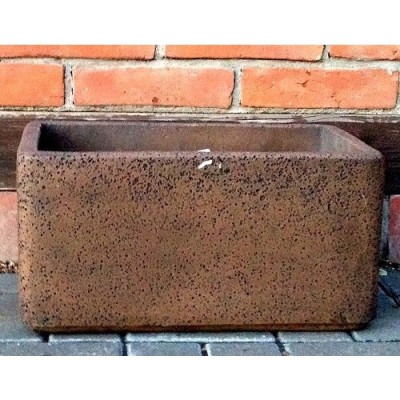 Donica skrzynia brązowy kamień