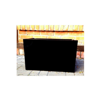 Donica z włókna szklanego czarna skrzynia