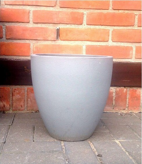 Betonowa donica owalna szara