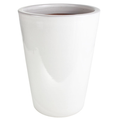 Donica Wazon Stożek biały