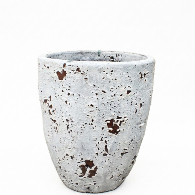 Donica Antique wysoka smukła biała postarzana