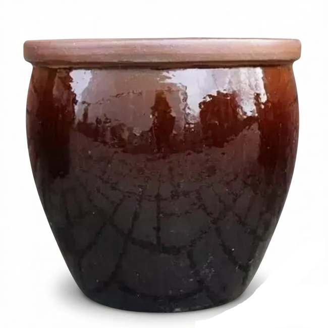 Donica Bonn wysoka gładka brązowa