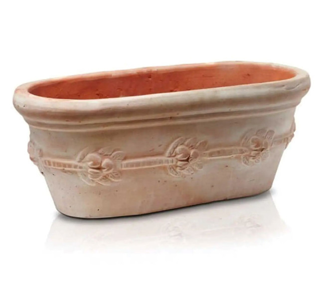 Donica terakota korytko jasne owalne