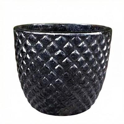 Donica Egg Ananas czarna