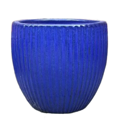 Donica Egg Rib żebrowana niebieska