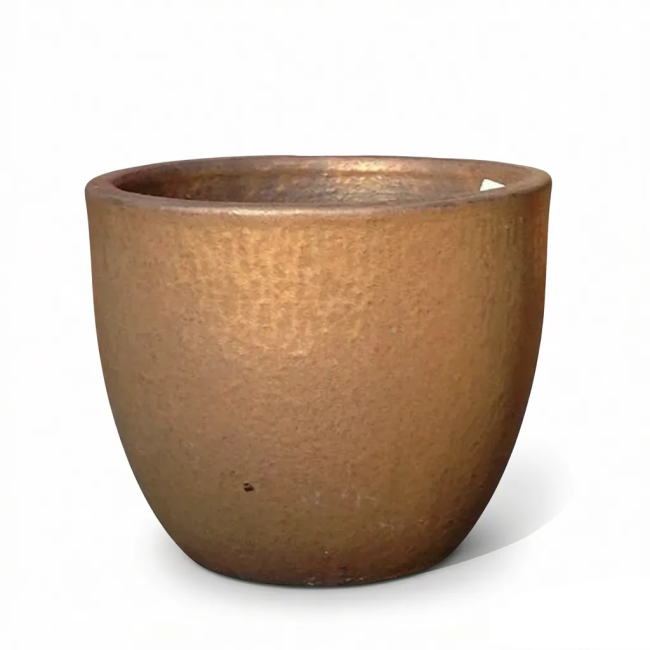 Donica Egg metaliczny brąz