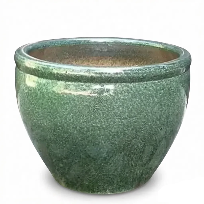 Donica Fancy klasyczna z rantem ciemnozielona