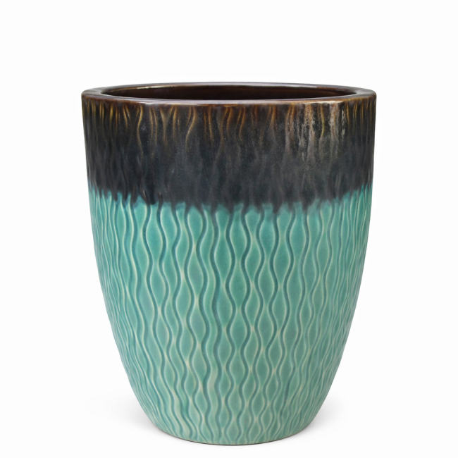 Donica Misty wysoka w fale brązowo-zielona