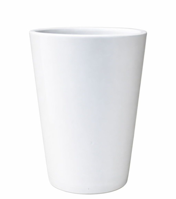 Donica Wazon Stożek biały