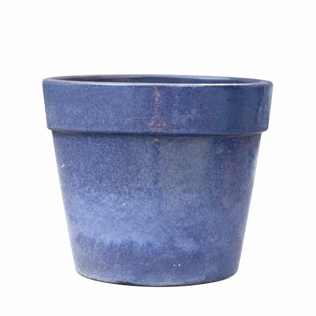 Donica prosta z rantem szaroniebieska